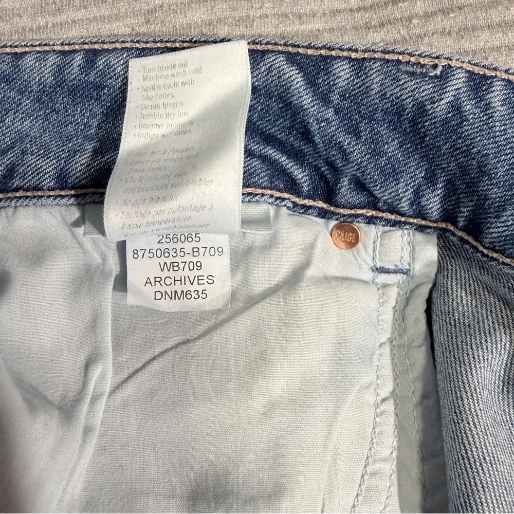 PAIGE Sasha High Rise Wide Leg Relaxed Jeans in Archive Size 33 NWT